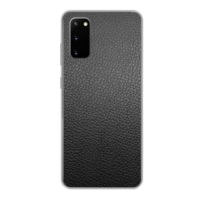MuchoWow Handyhülle Leder - Lederoptik - Rot - Leicht Phone Case Handyhülle Samsung Galaxy S20 Silikon Schutzhülle