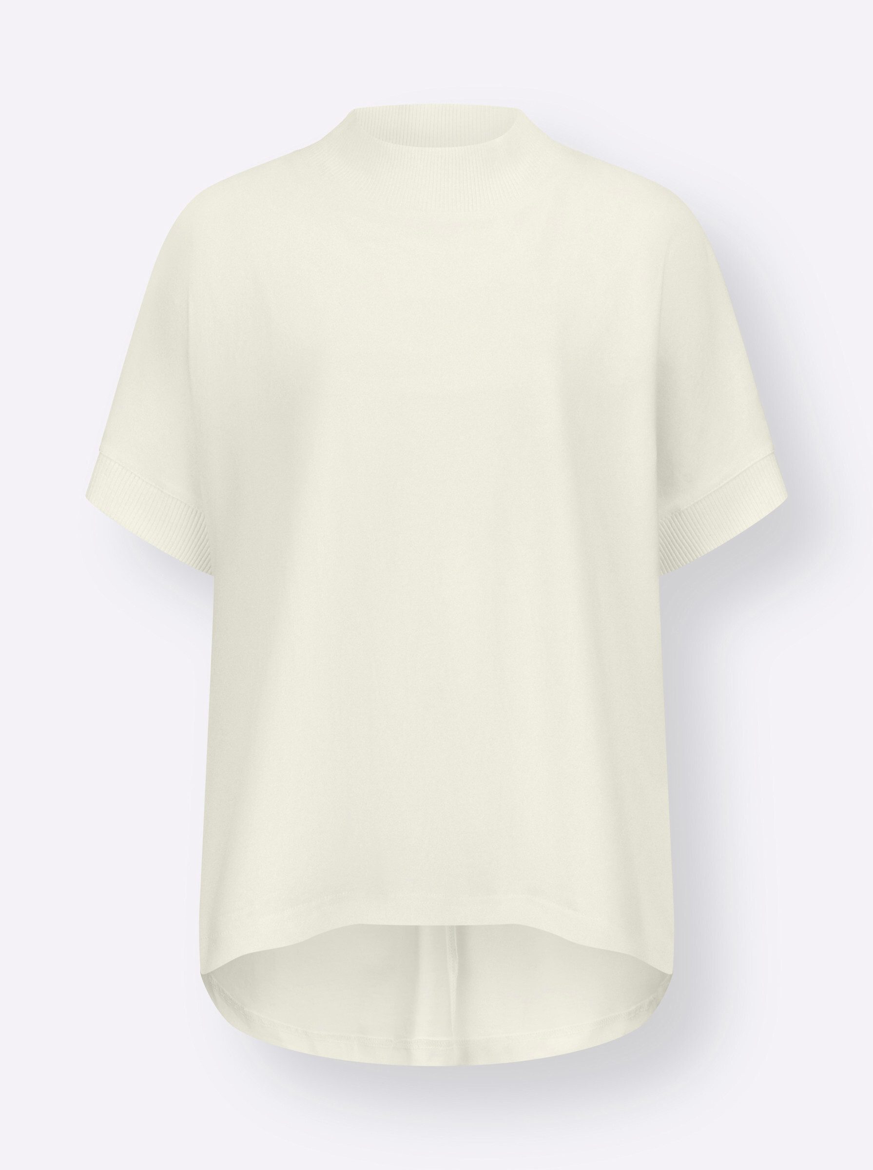 T-Shirt Stehkragen-Shirt Kurzarm