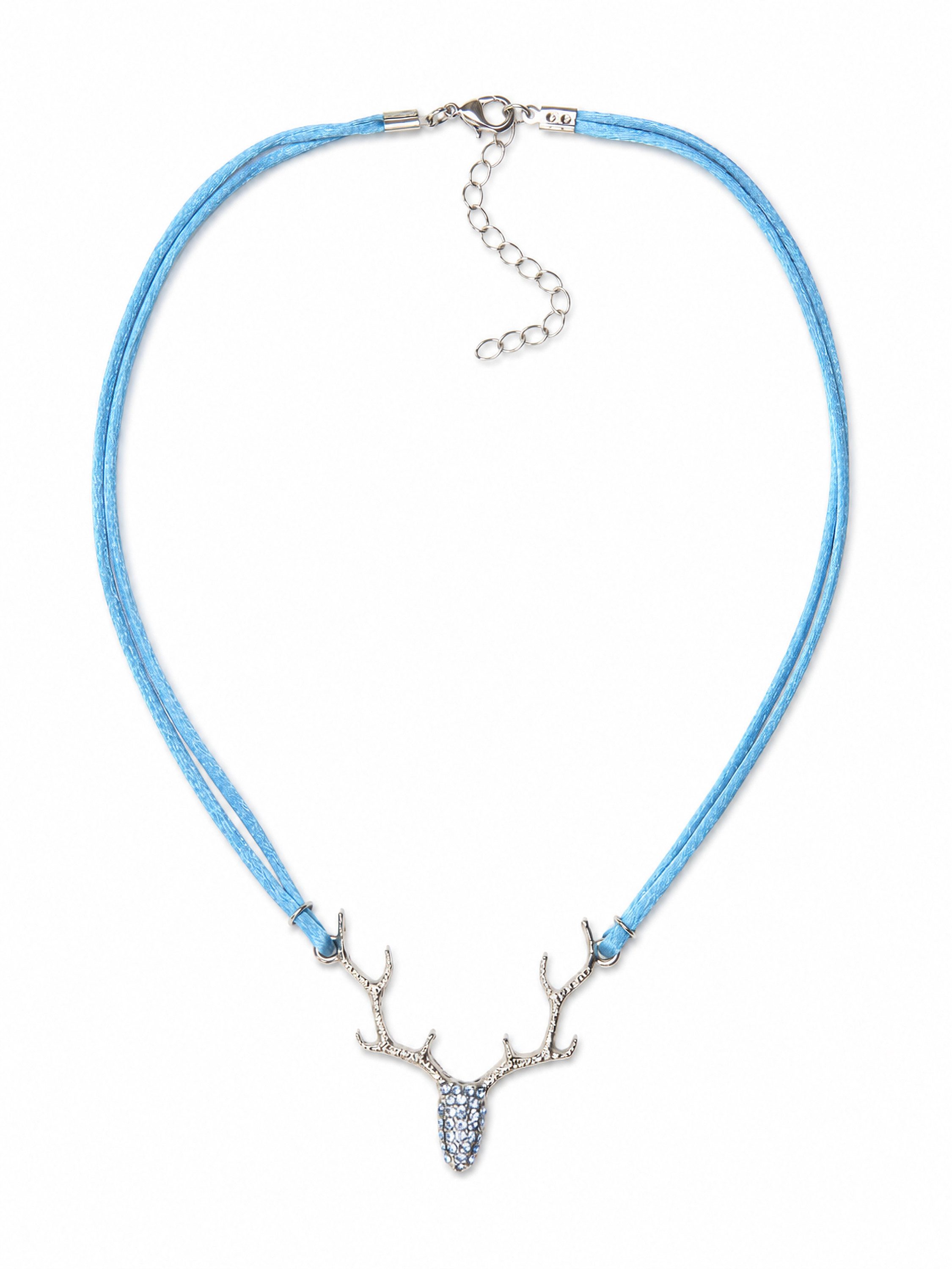 Allgäu Rebell Collier Rosi, zweireihiges Satinband