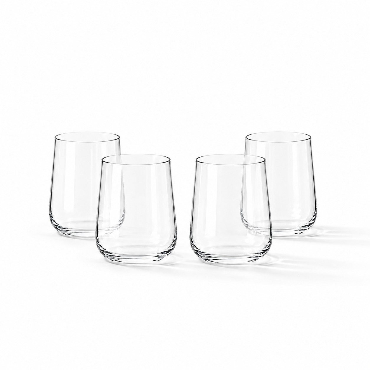 Zoha Glas Trinkgläser Set, Wasserglas BPA-frei, Wasser & Saft, spülmaschinenfest, 4-tlg., 4-teilig, 8-teilig, 12-teilig