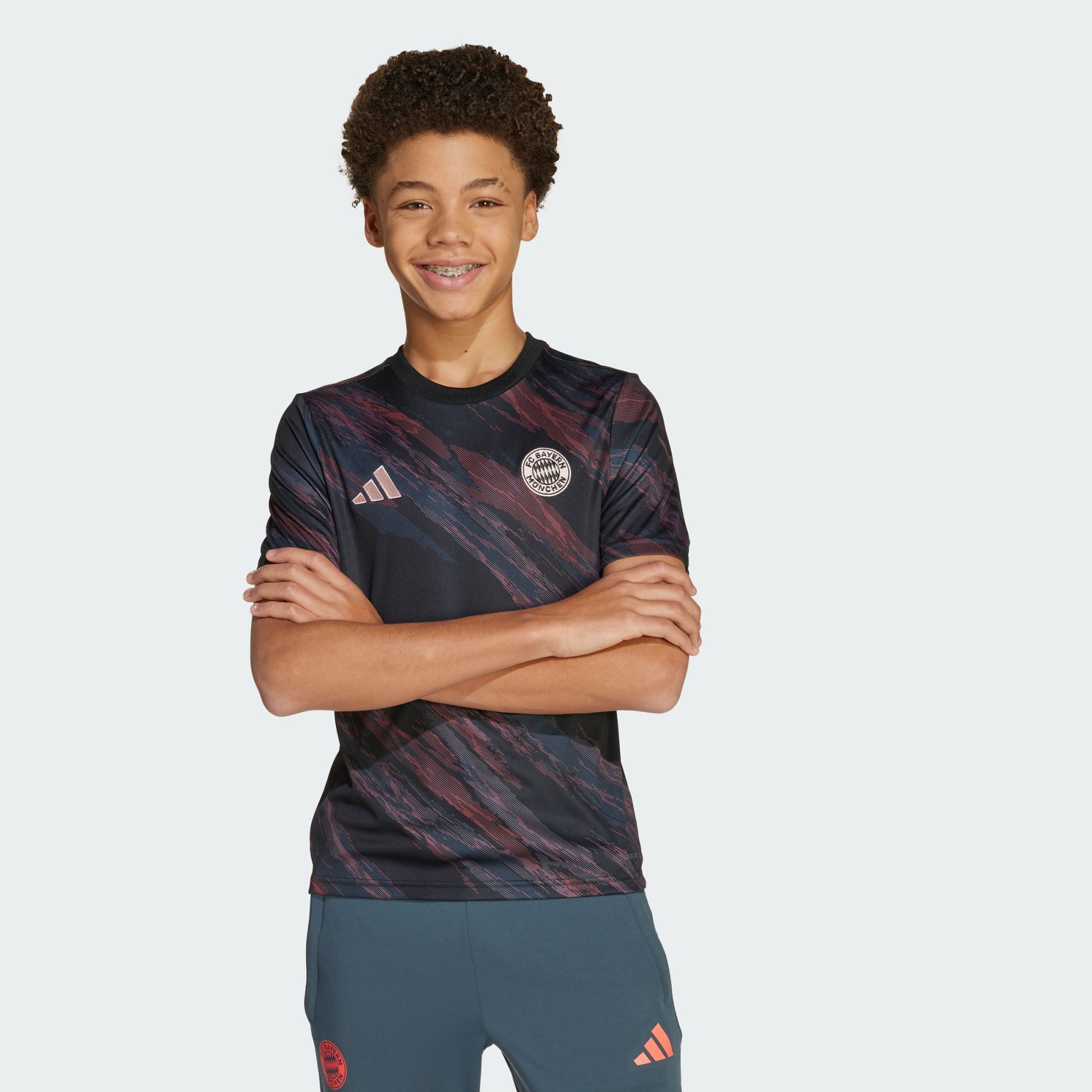 adidas Performance Fußballtrikot FC BAYERN MÜNCHEN 25/26 KIDS PRE-MATCH SHIRT (1-tlg)