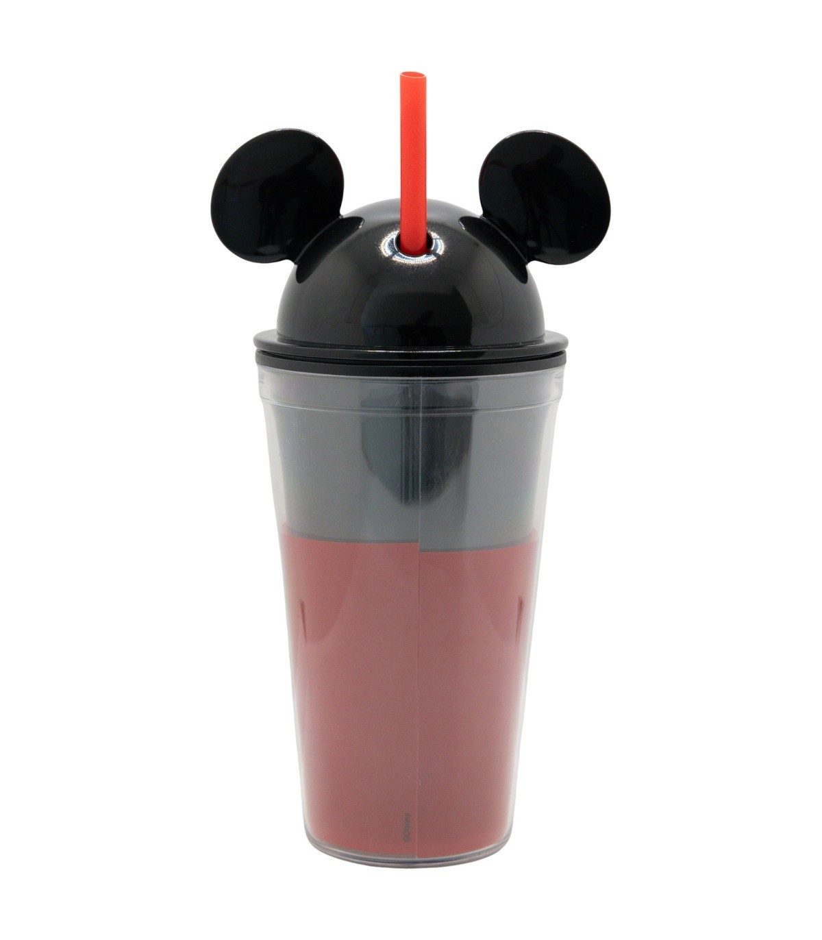 Disney Becher Mickey Mouse 3D Trinkbecher 535 ml mit Strohhalm und Schraubdeckel