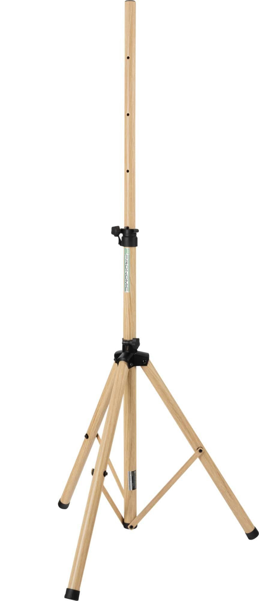 Pronomic Lautsprecherständer Boxenstativ Stahl - Boxenständer mit Dreibein-Konstruktion, (bis 0 Zoll, Höhenverstellbar, 1-tlg., Belastbarkeit bis 50 kg, auch als Dartstativ / Fotostativ verwendbar)