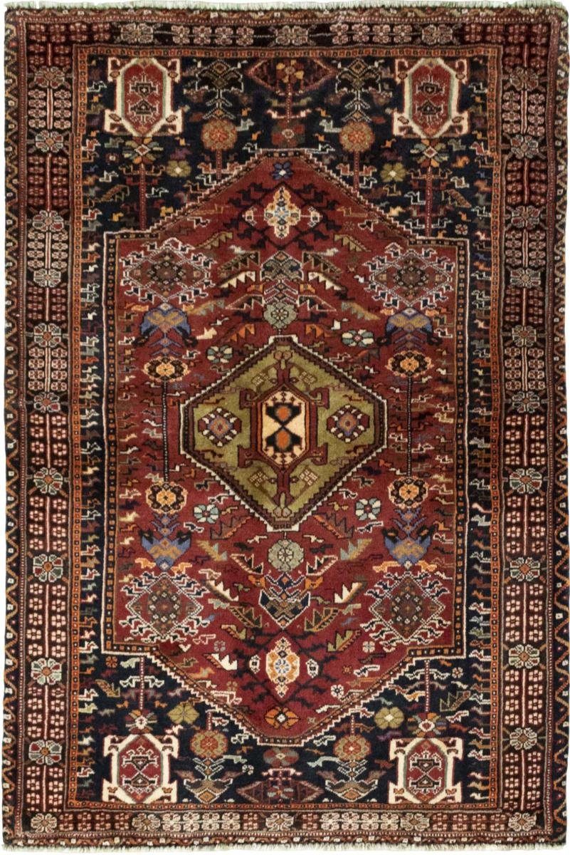 Orientteppich Shiraz 107x159 Handgeknüpfter Orientteppich / Perserteppich, Nain Trading, rechteckig, Höhe: 10 mm | Kurzflor-Teppiche