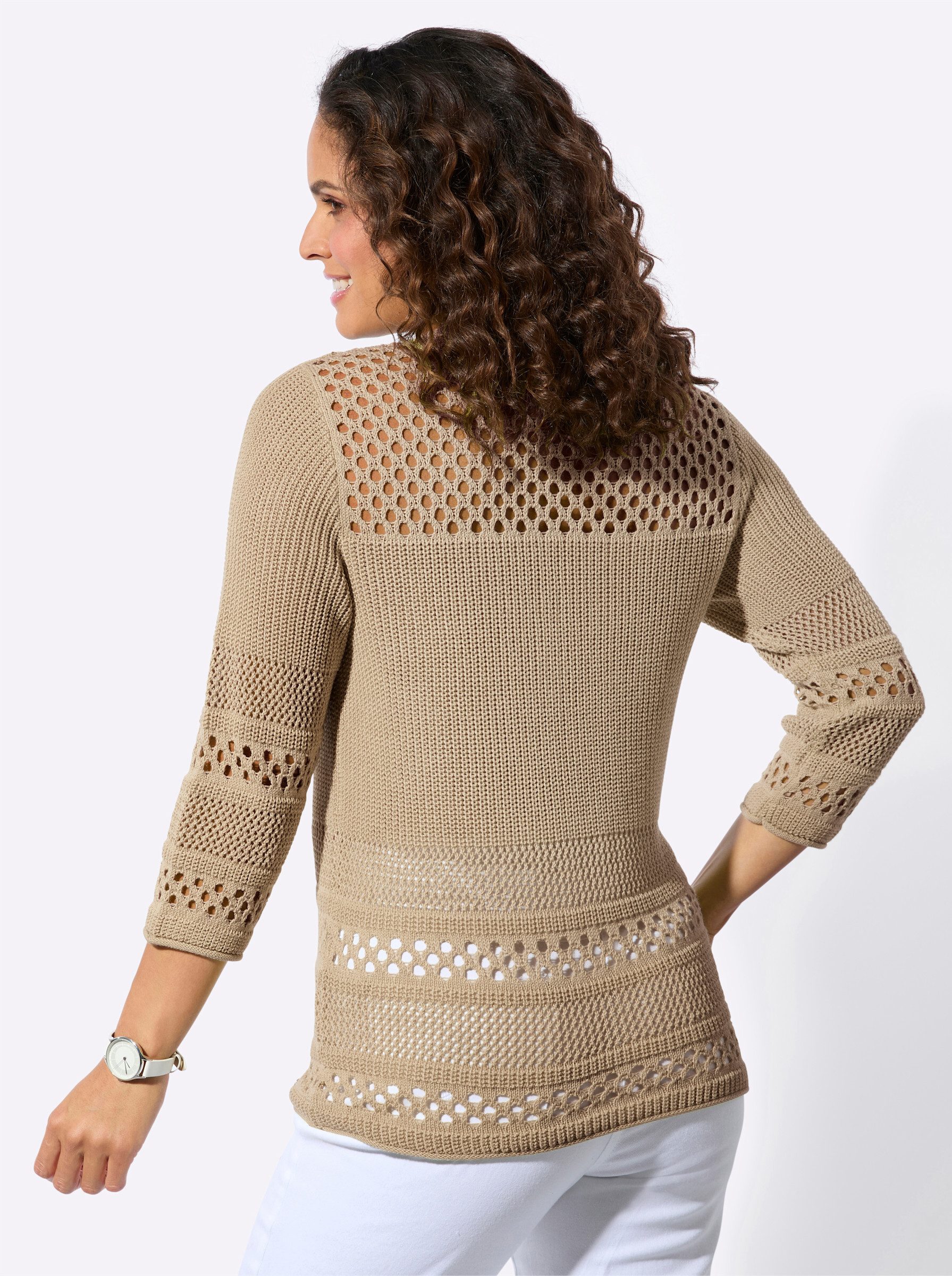 Witt Strickpullover Ajour-Pullover 3/4-Arm Ajour günstig online kaufen
