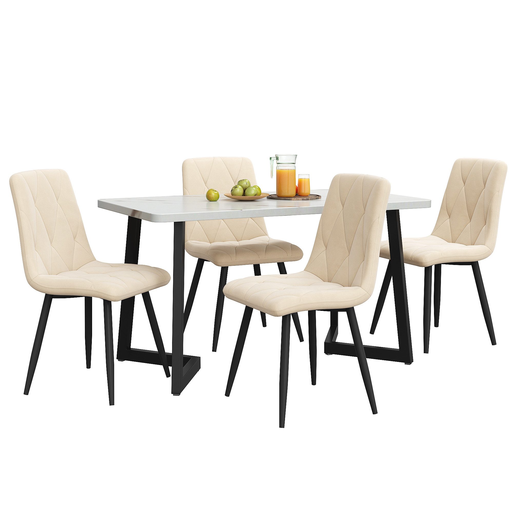 Flieks Essgruppe, (Set, 5-tlg., Tisch mit günstig online kaufen