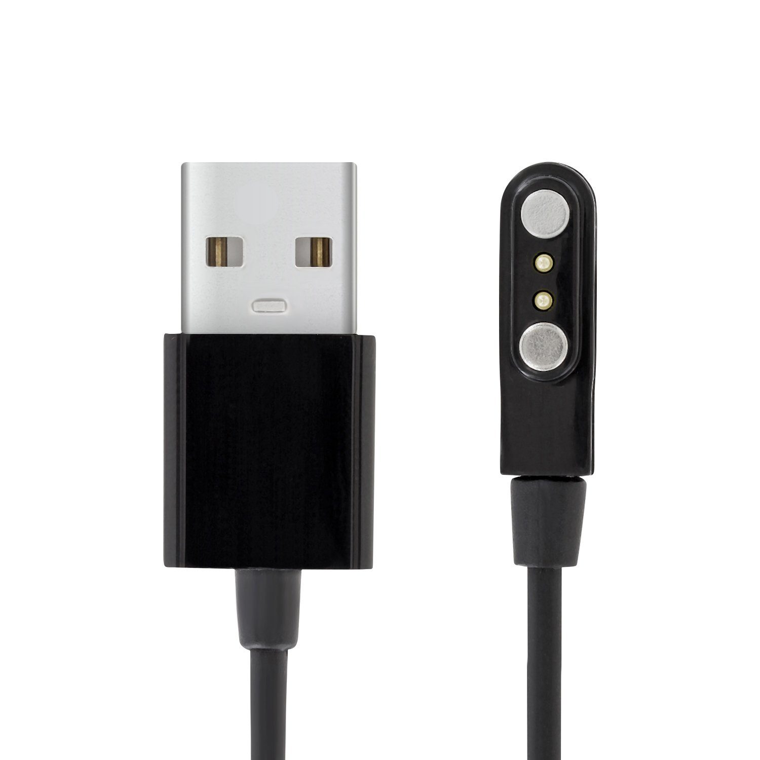 XCOAST SMARTWATCH LADEKABEL USB-Ladegerät (1000,00 mA, Smartwatch Зарядный кабель für XCOAST SIONA 2, JOLI, QIN & IVE2 Serie, 55cm, Magnetisch: Heftet sich an Ladekontakte der Uhr)
