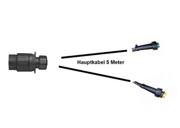 Anhänger-Rückleuchte Kabelbaum - Kabelsatz, 7polig, 2x 5Meter, 2x Bajonettverbinder