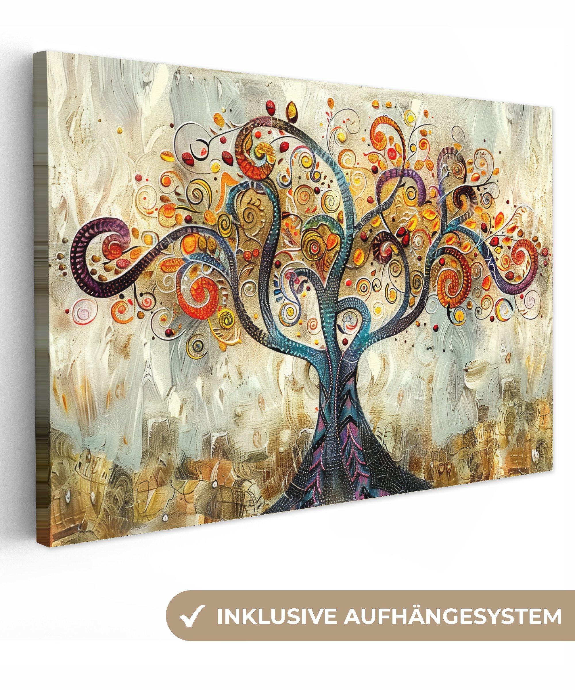 OneMillionCanvasses® Leinwandbild Baum - Kunst - Modern - Natur, Fotodruck günstig online kaufen