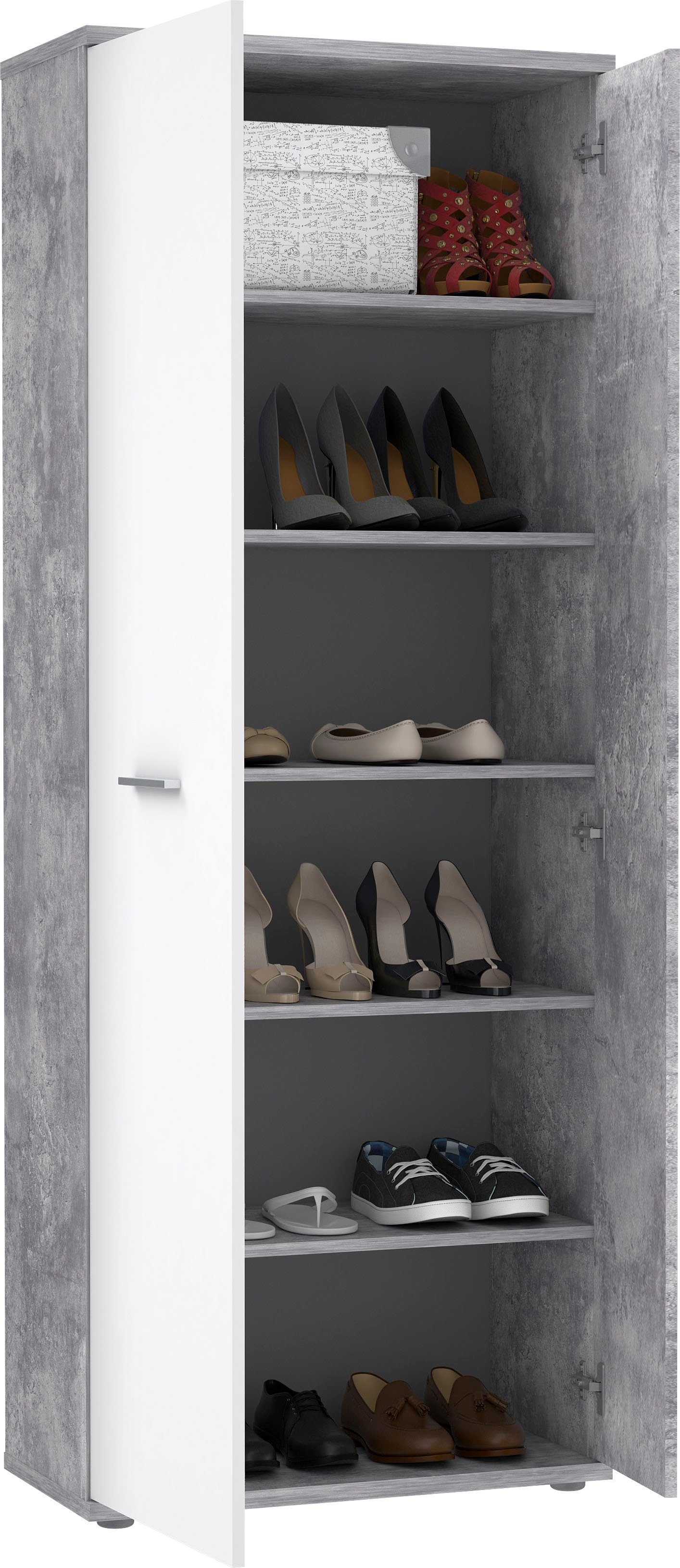 FORTE Schuhschrank Netty Höhe ca, 179 cm