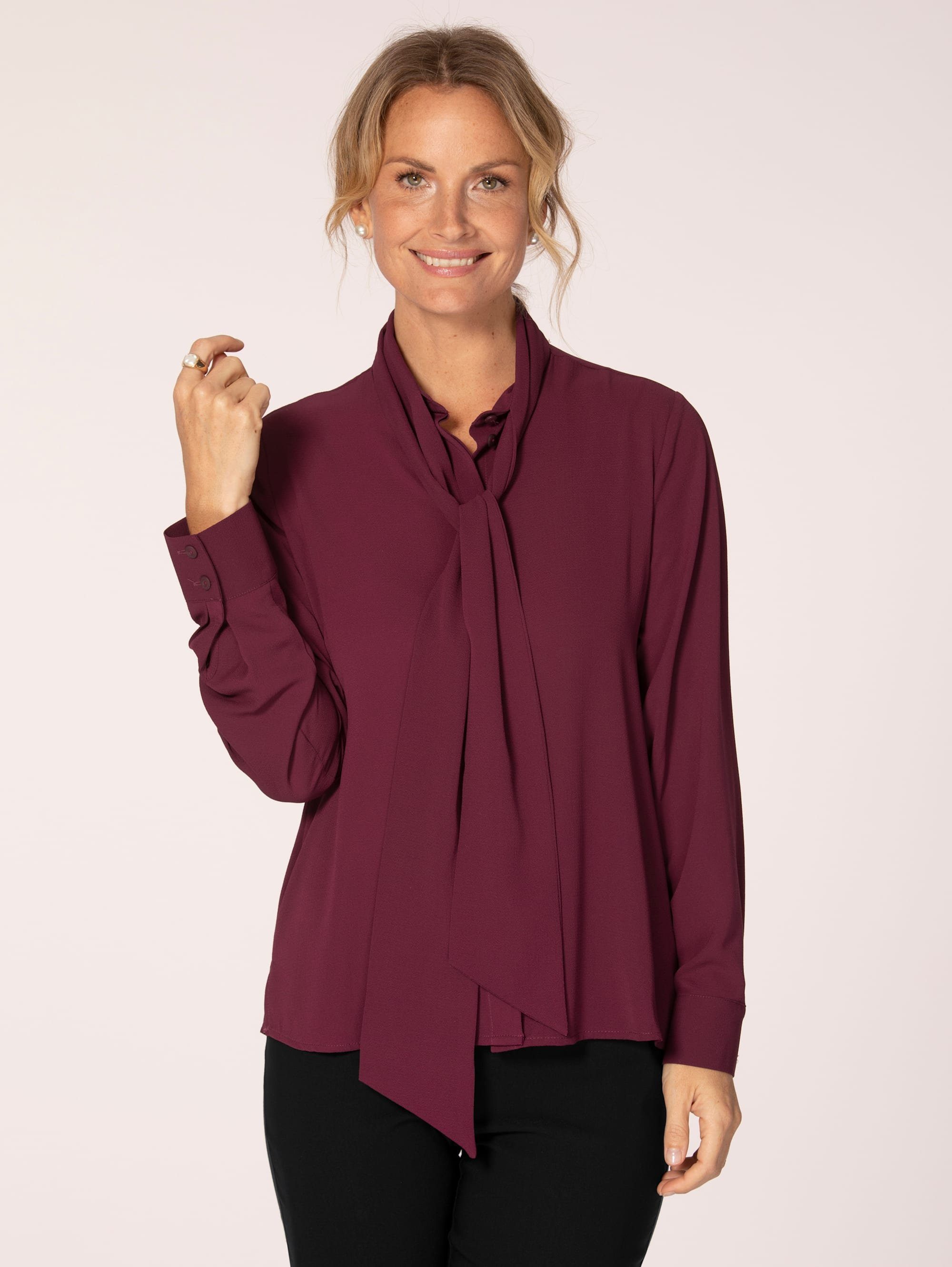 Rote Schluppenbluse Online Kaufen Bluse Mit Schleife Otto