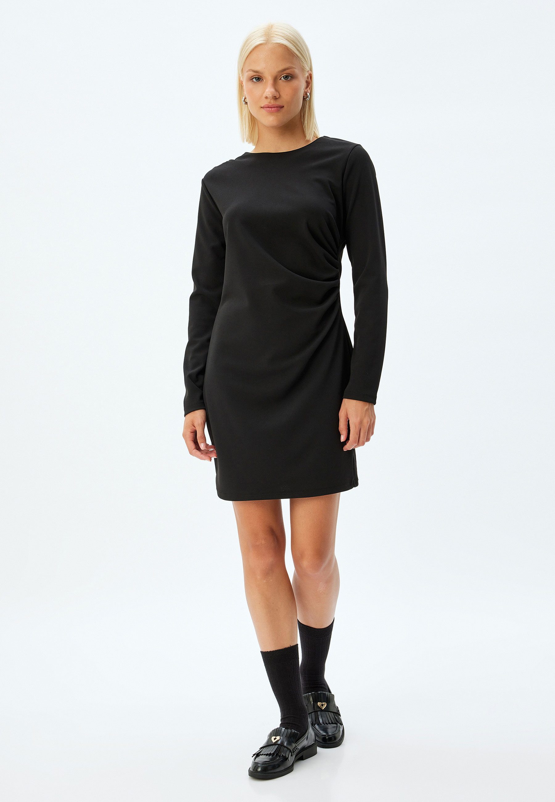 Koton Minikleid Mini Länge Mit Drapierdetail Minikleid