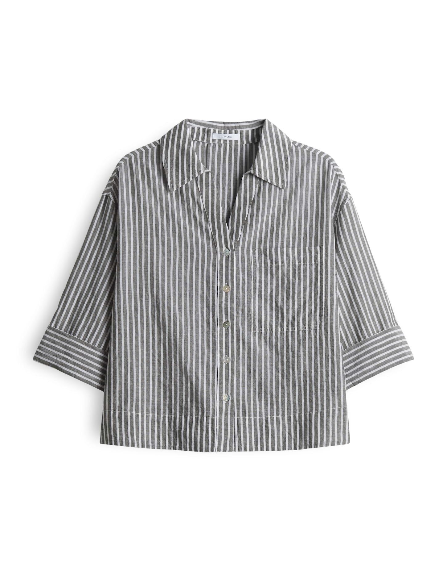 OPUS Kurzarmbluse FRICA Loose in Chambray günstig online kaufen