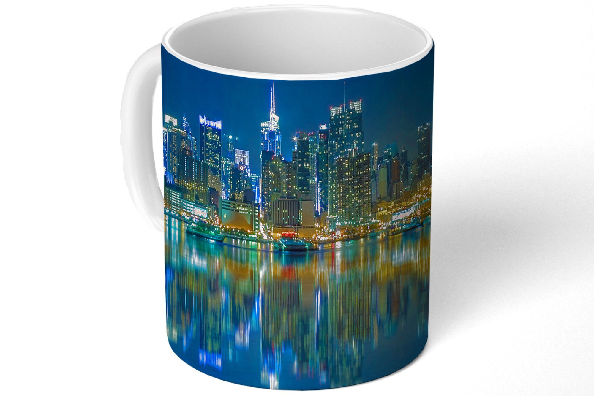 MuchoWow Tasse New York - Becher, Teetasse, Geschenk - Kaffeetassen, Amerika, Skyline Teetasse, Keramik