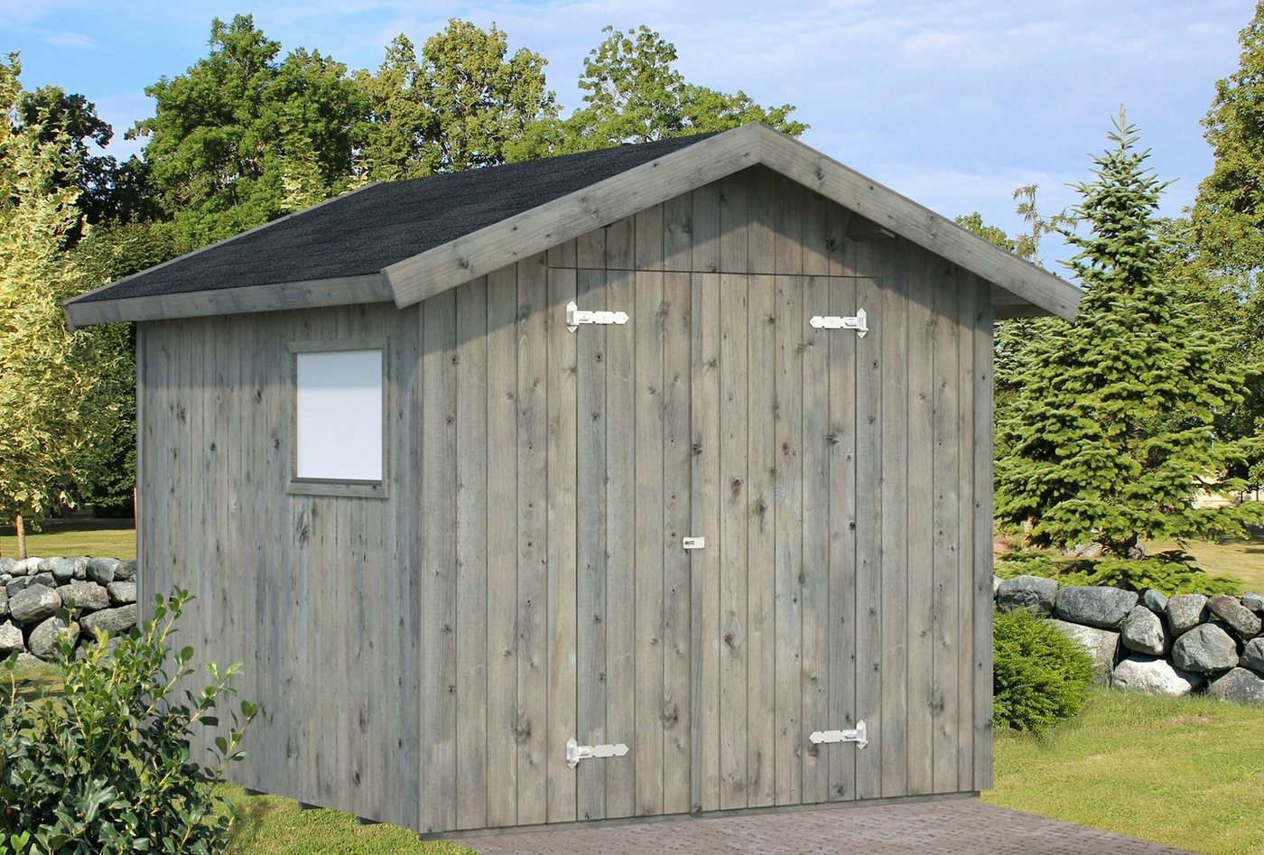 Thumbnail - Palmako Gerätehaus Nils, BxT: 279x289 cm, grau