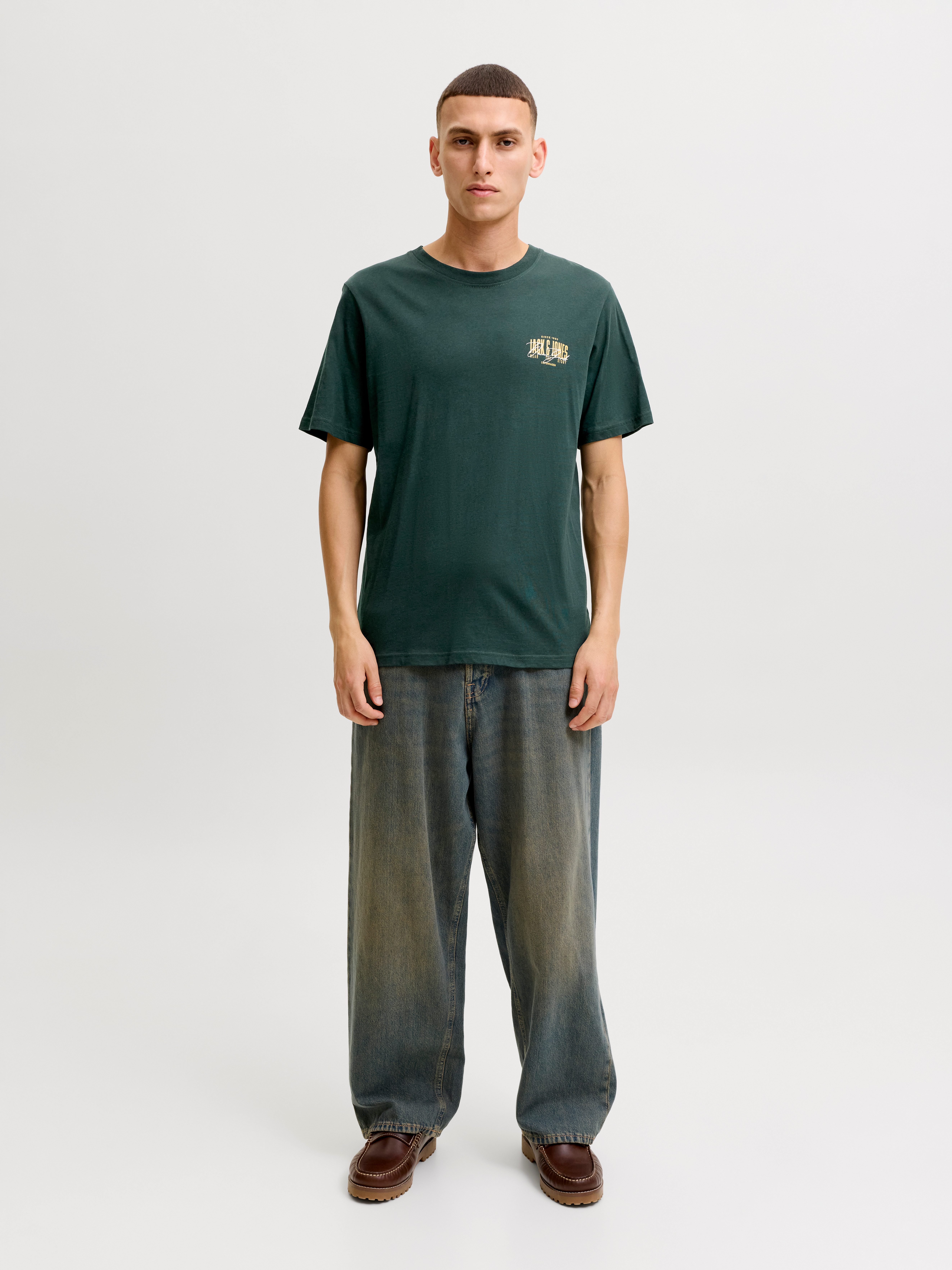 Jack & Jones T-Shirt JJAERO TEE SS CREW NECK Baumwolle, regular fit – Bild 4 von 5