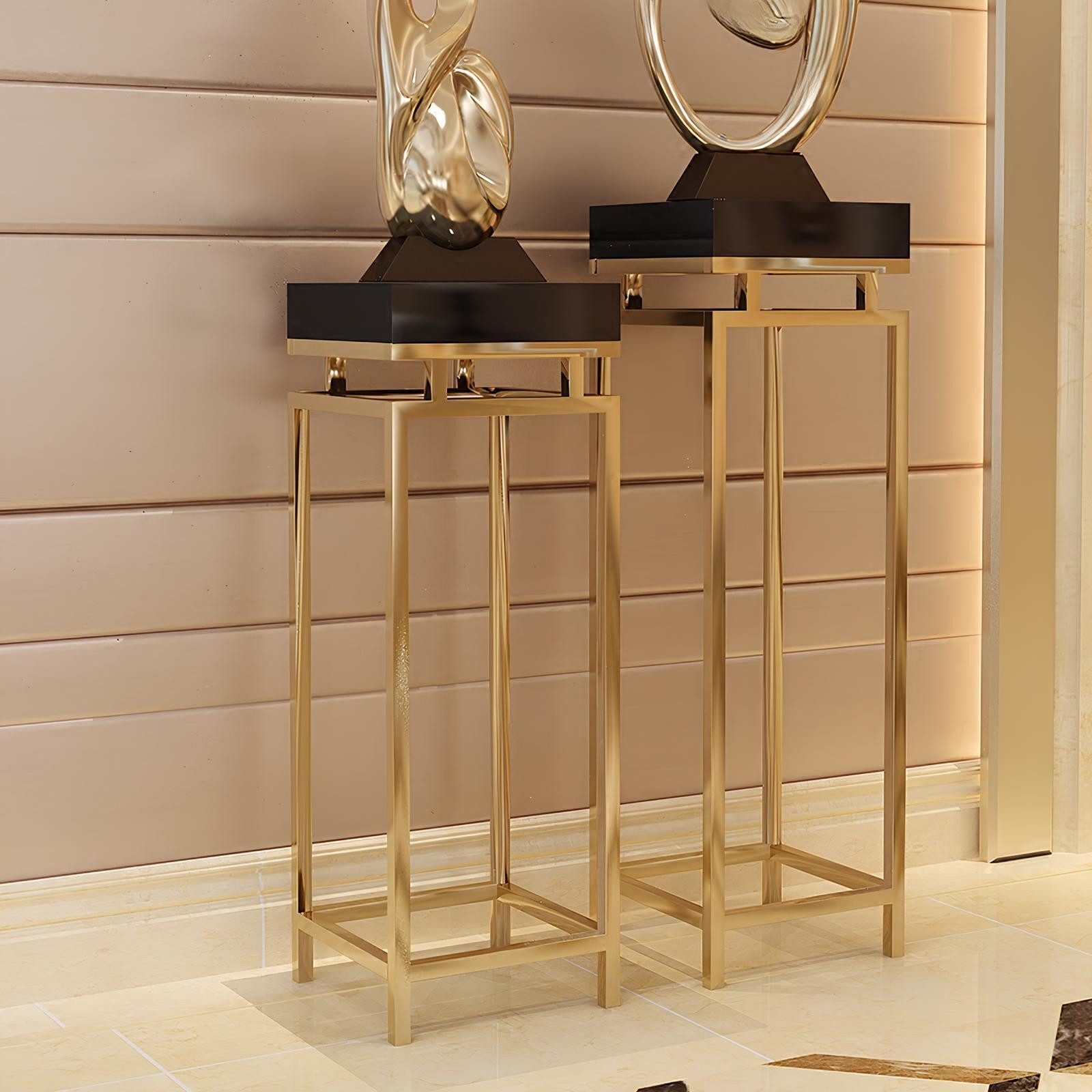 JVmoebel Blumenständer Edelstahl-Blumenablage in edlem Gold – modern und elegant (1er-Set), Made in Europa