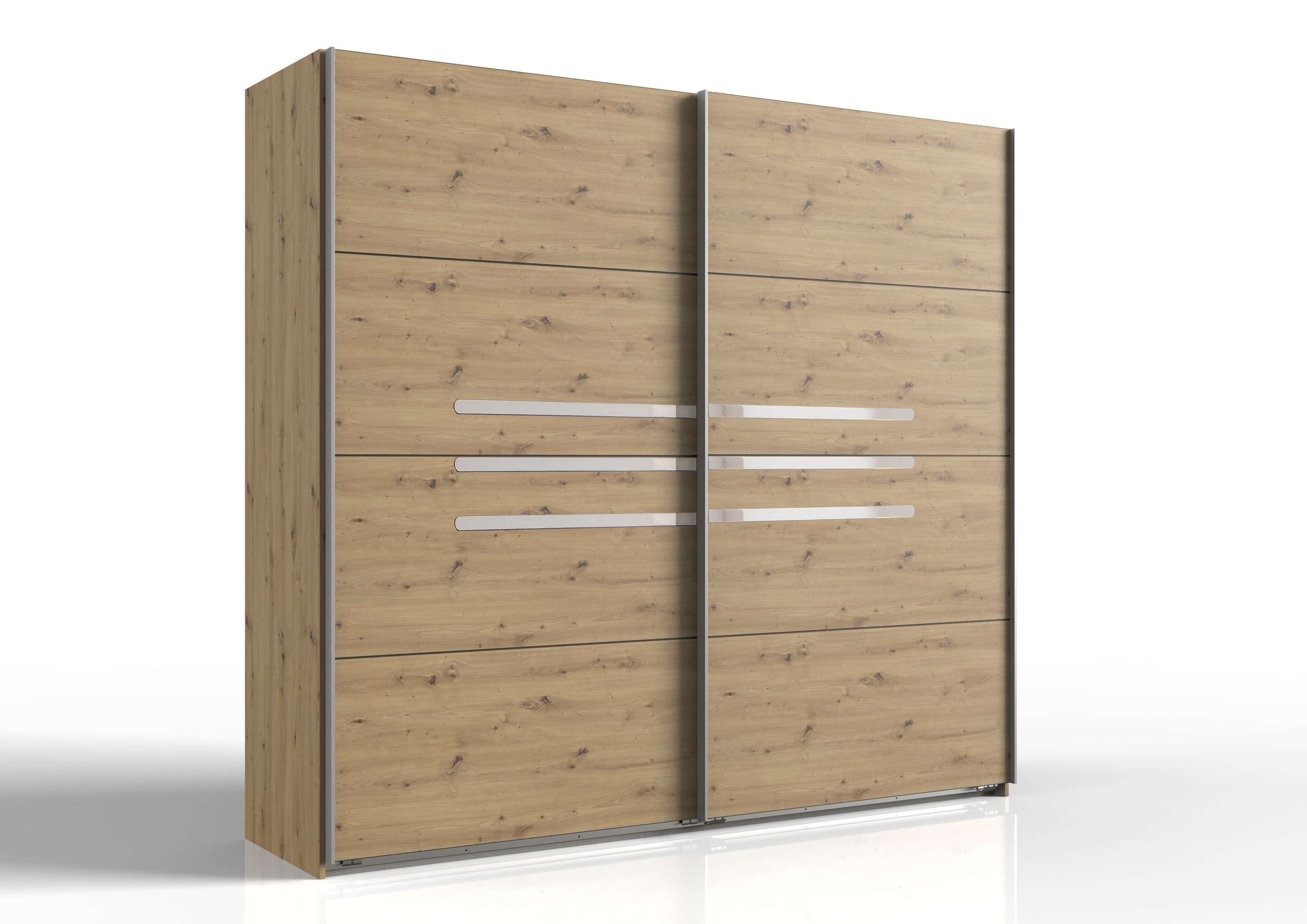 Schwebetürenschrank in ARTISAN EICHE NACHBILDUNG - 225x208x65cm (BxHxT)