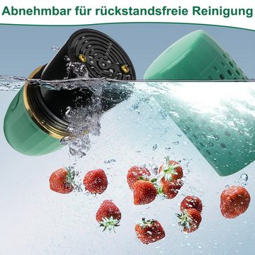 DOPWii Ultraschallreiniger Tragbare Obst- und Gemüsewaschmaschinen in Kapselform, kabellose Obstwaschmaschinen