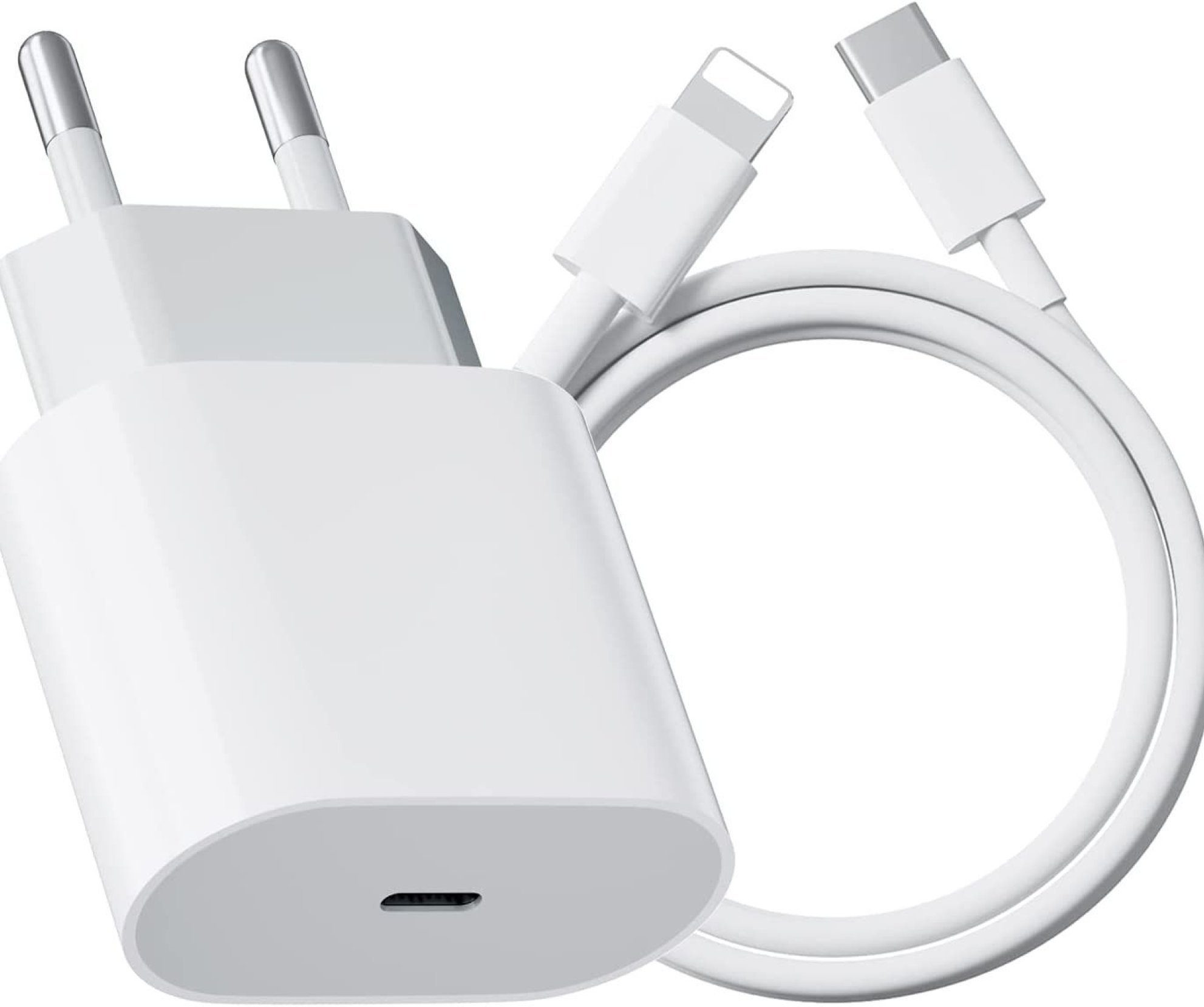 Futurea Schnellladegerät USB C Ladekabel Adapter Smartphone-Ladegerät  USB-Ladegerät (2,20 mA, Smartphone-Ladegerät, 1-tlg., passt für iPhone 14,  13, 12, Fast Charge)