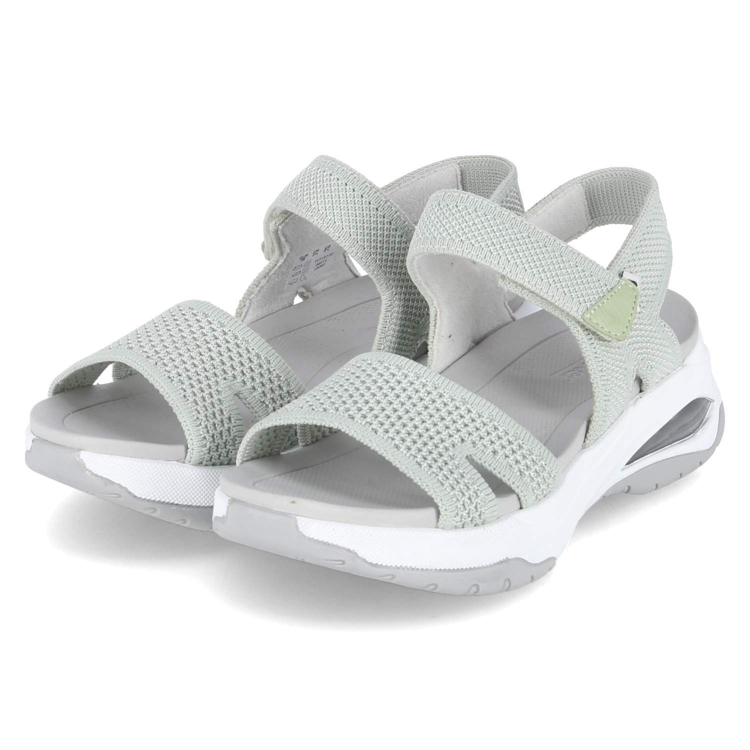 Rieker Rieker Flache Sandalen W3152-52 Damen Textil green Sandalette