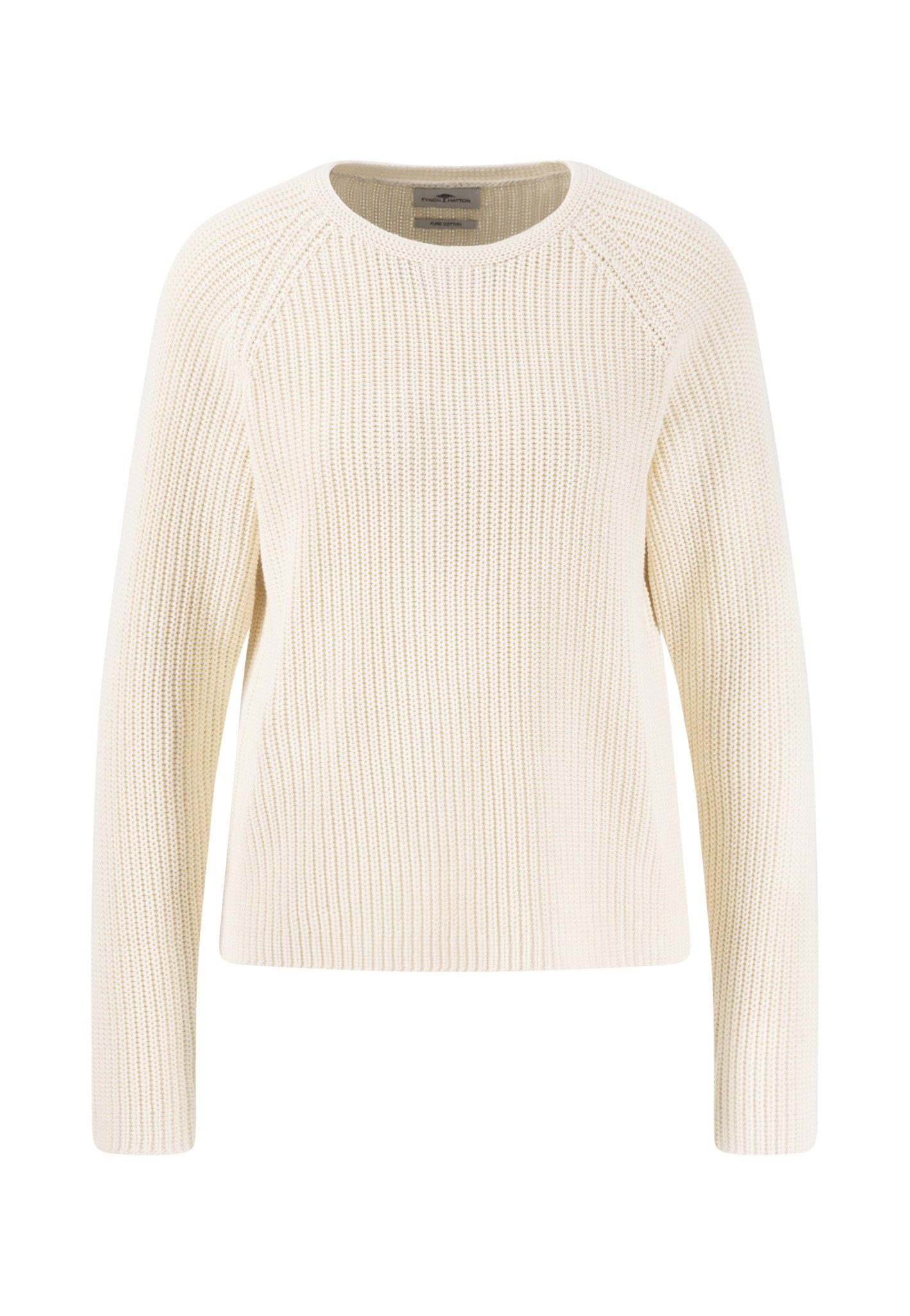 Strickpullover PULLOVER O-NECK COTTON