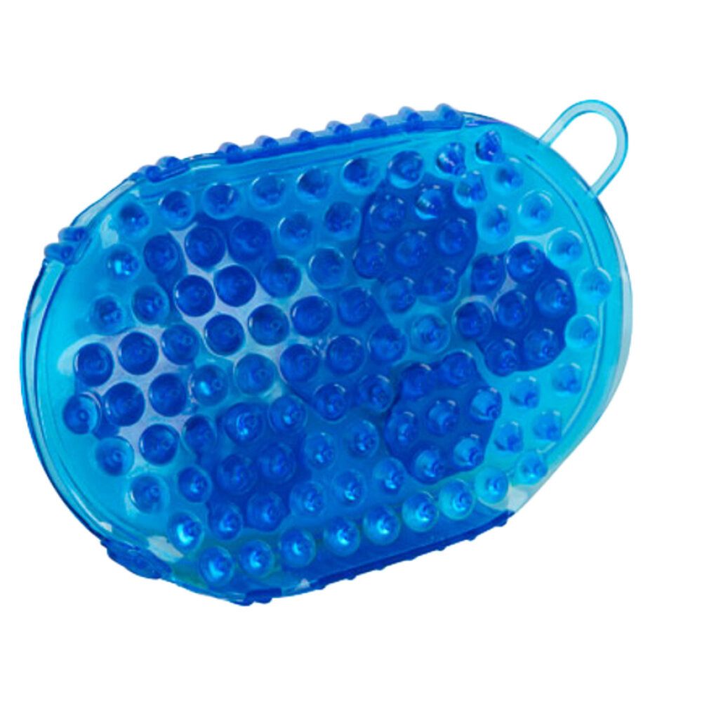 Kerbl Pet Pferdebürste Bürste magnet massage blau