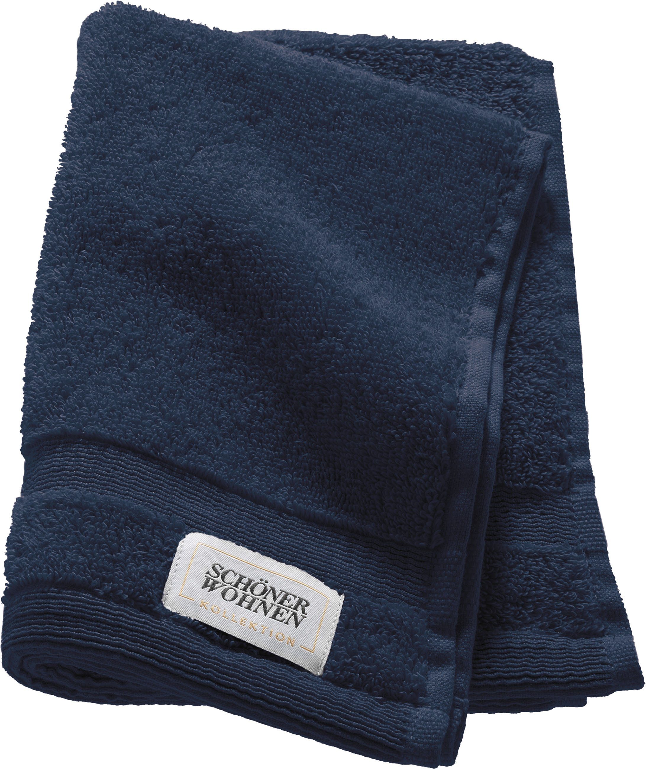 SCHÖNER WOHNEN-Kollektion Gästehandtuch Cuddly, Frottier (3-St), schnell trocknende Airtouch-Qualität