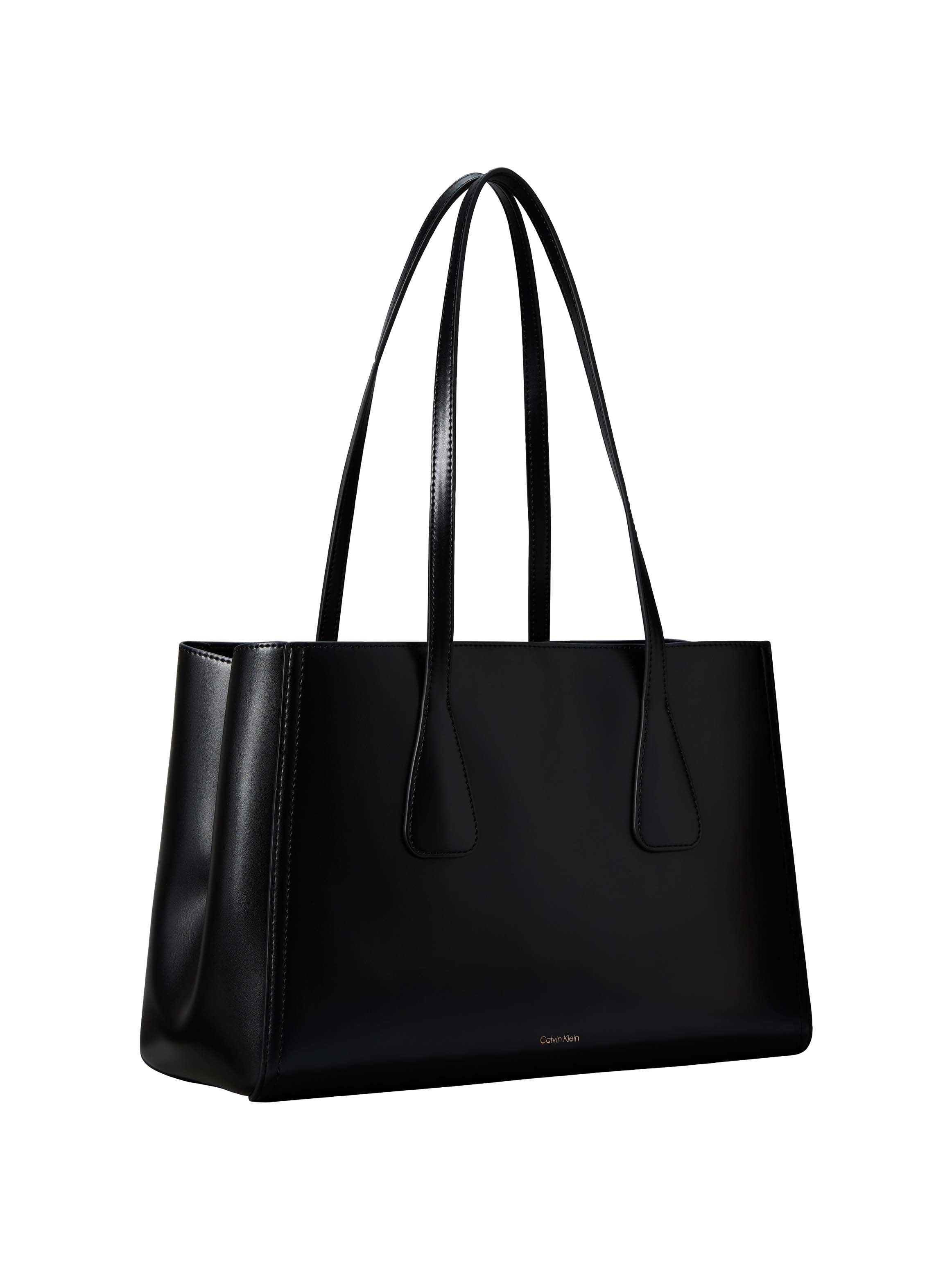 Calvin Klein Tragetasche CK MEDIUM WORK TOTE, Umhängetasche, Schultertasche mit Reißverschluss-Innenfach