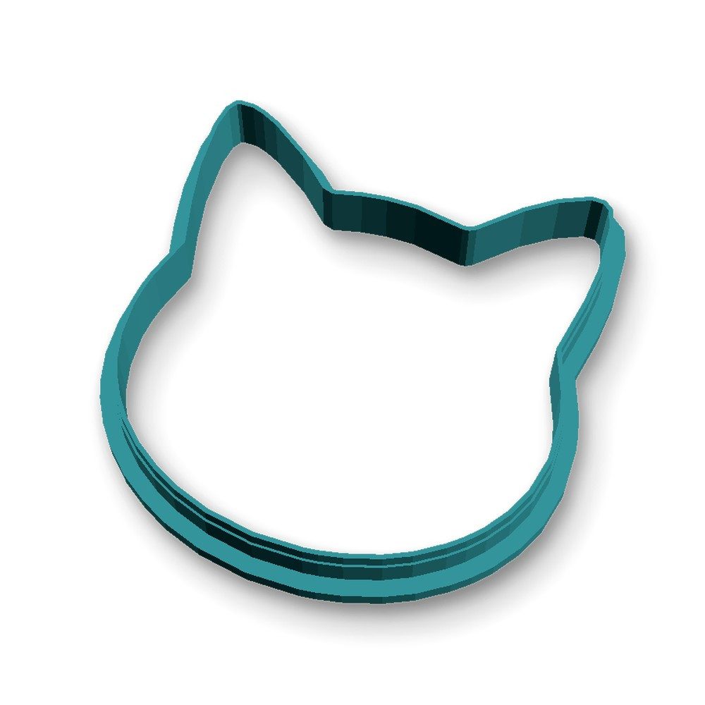 Ausstechform, Kunststoff, (Einzelteil, 1-St), Katze, PETG, 81 mm