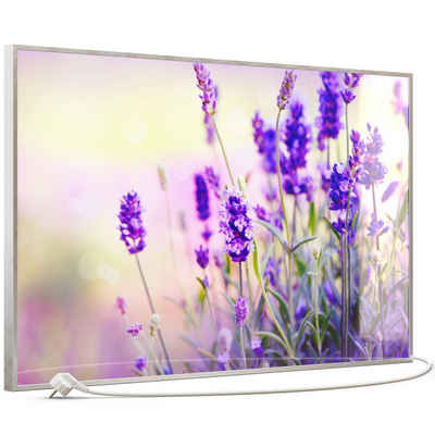 STEINFELD Heizsysteme Infrarotheizung, Glas Bild 350W-1200W, Inklusive Thermostat, 061 Lavendel