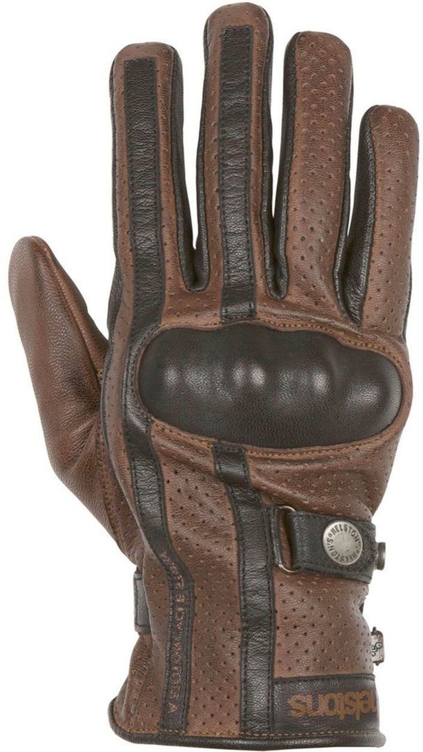 Helstons Motorradhandschuhe Eagle perforierte Brown Motorradhandschuhe