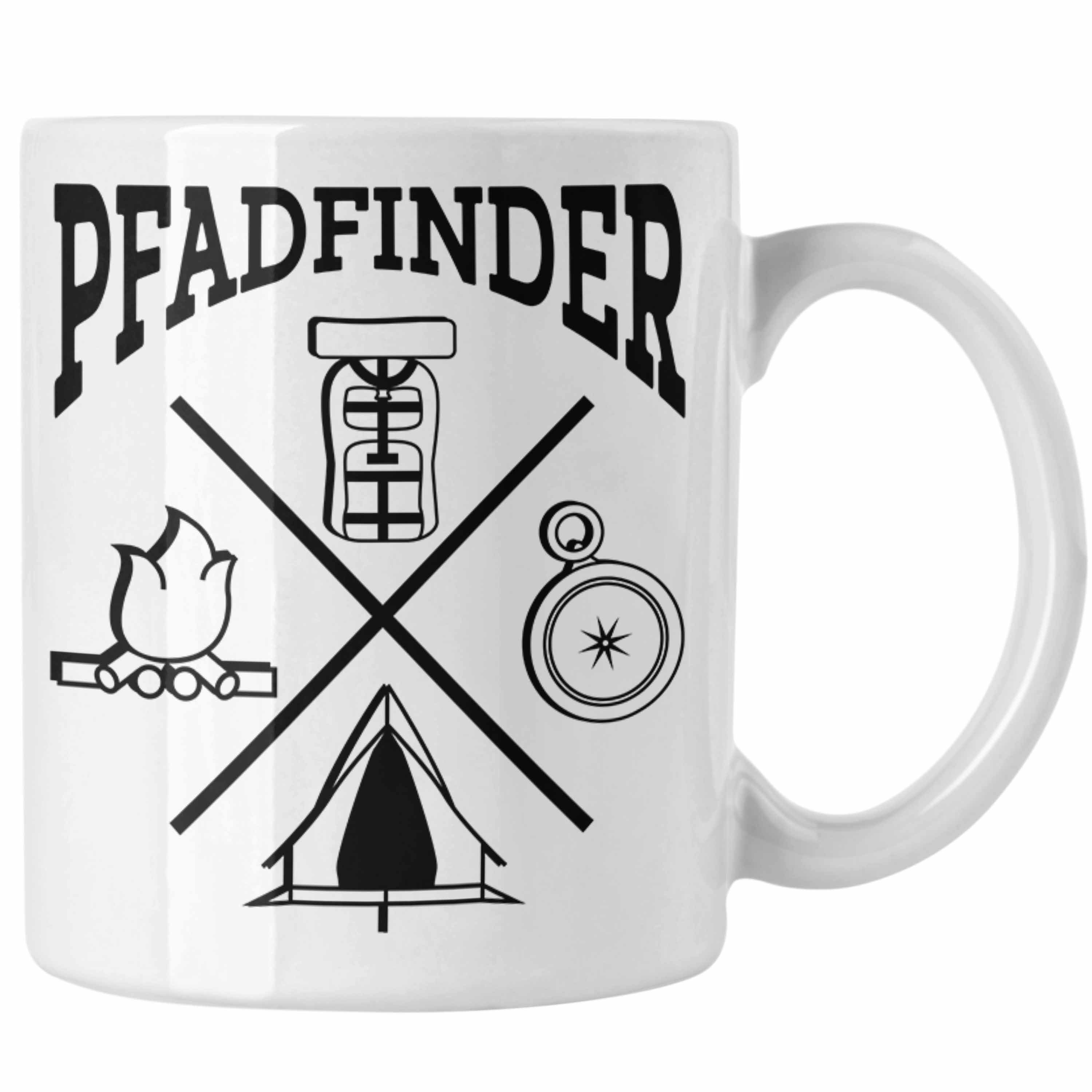 Trendation Tasse Pfadfinder Tasse Geschenk Lustige Geschenkidee Für Pfadfinder Weiss