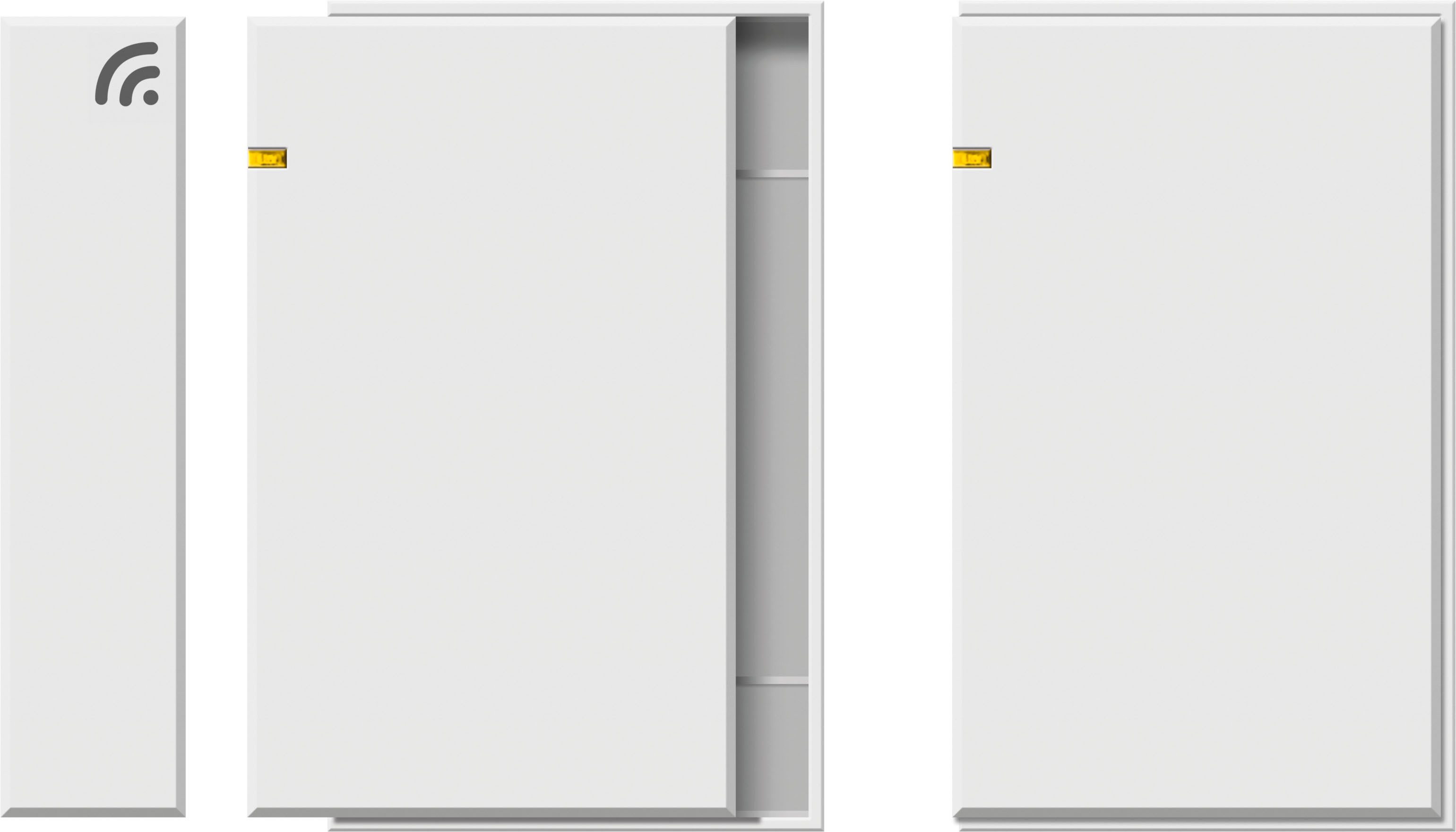 SCHELLENBERG Funk-Empfangsmodul Smart Home Fenster- und Türkontakt, für Alarmanlage, Fensterantrieb, smarte Positionsüberwachung für Fenster, Tür, Garagentor