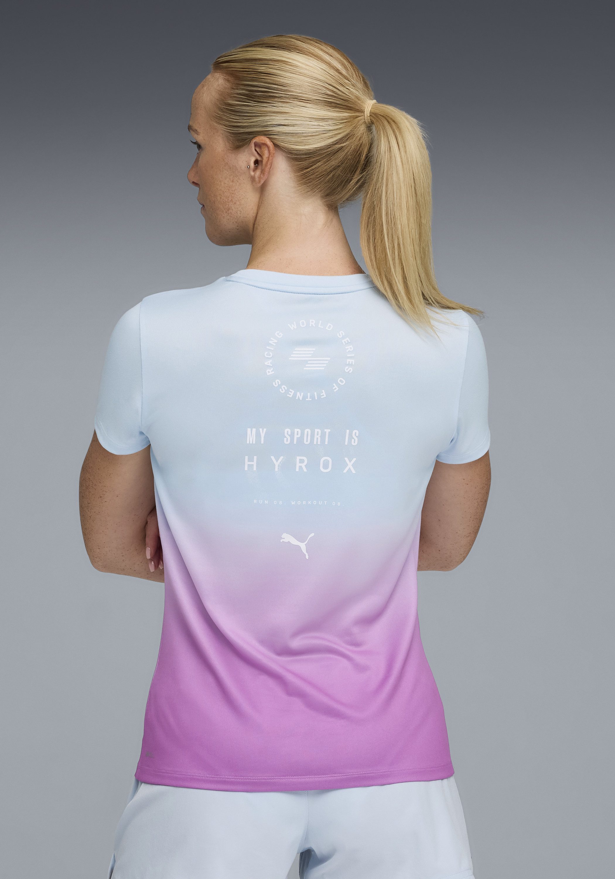 PUMA Trainingsshirt W X HYROX POLY GRAPHIC TEE Regular Fit, atmungsaktiv, s günstig online kaufen