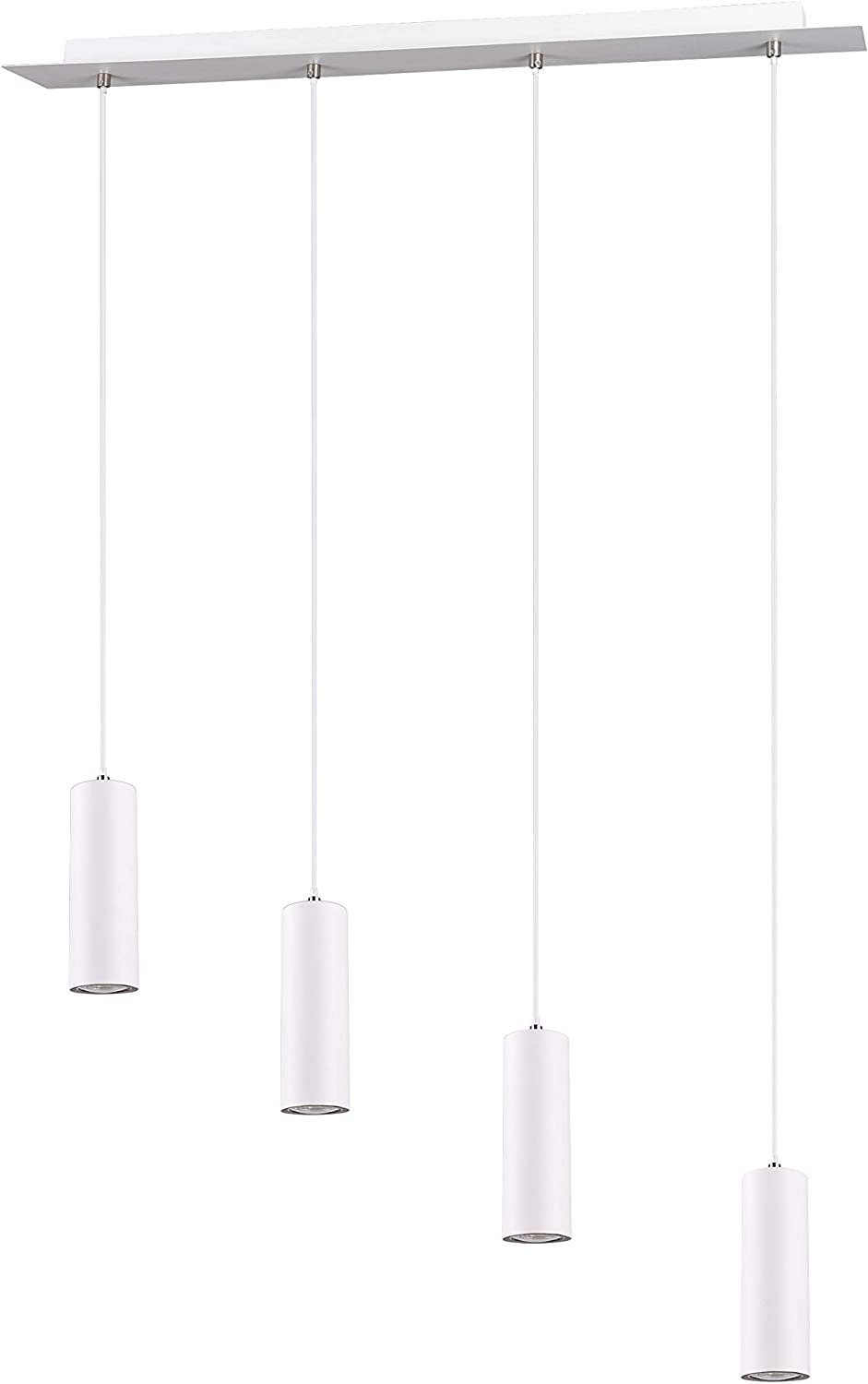 lightling Pendelleuchte Julie 4 Flammen, ohne Leuchtmittel, moderne Pendellampe aus Metall
