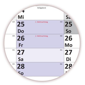 LYSCO Wandkalender Special A0 2025 nass abwischbar (120x80cm)