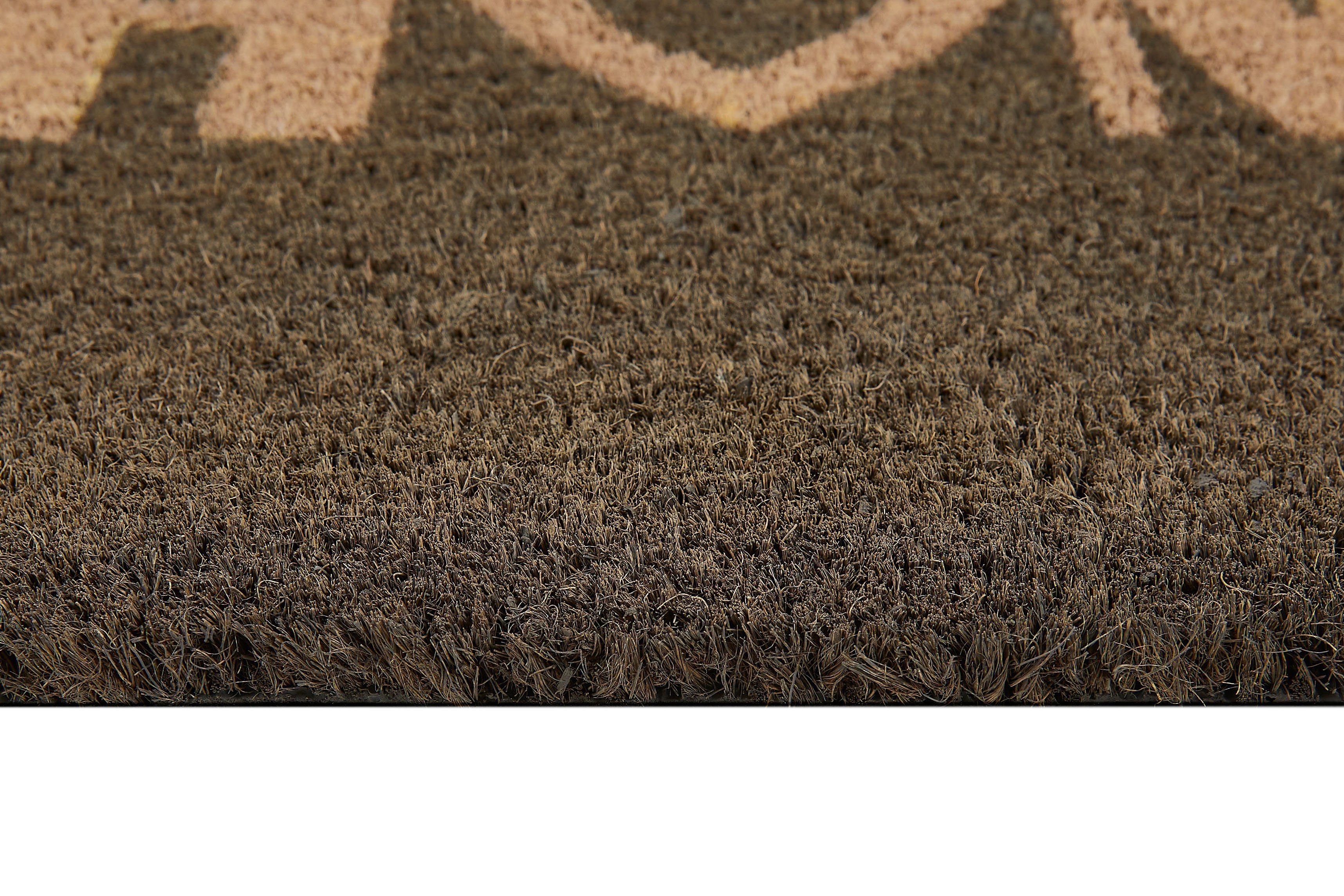 rechteckig, In- geeignet Kokos Fußmatte Schmutzfangmatte, Andiamo, mit grau mm, Heart, Outdoor Höhe: 15 und Spruch, Kokosmatte, Home