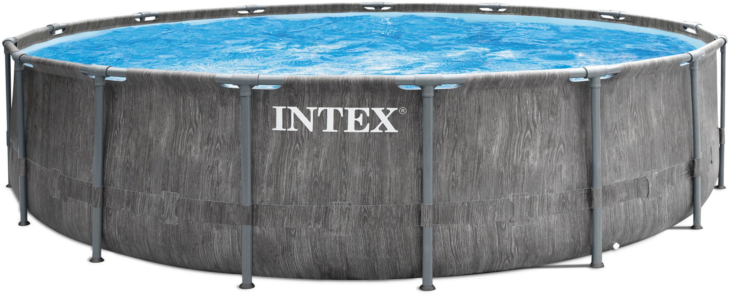 Intex Rundpool »Framepool« Greywood 549x122 cm (Set), inkl. hochwertiger Solar Matte(Poolheizung)