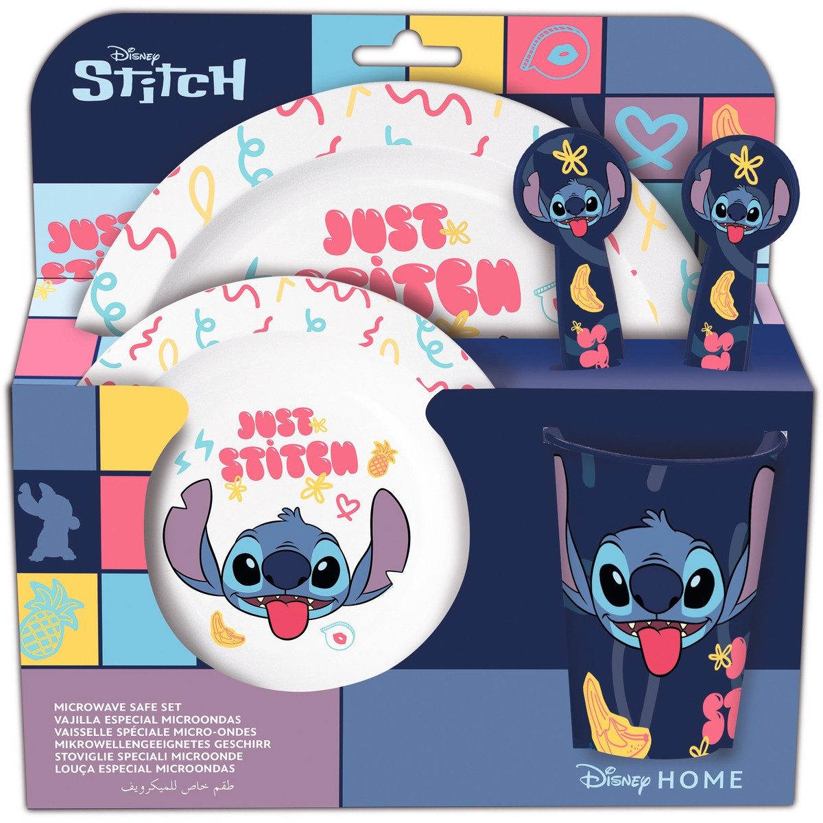 p:os Kindergeschirr-Set Frühstückset Disney Stitch 5 Teile