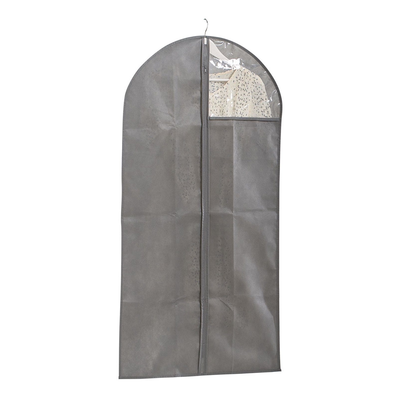 HTI-Living Kleiderschutzhülle Kleiderhülle mit Fenster (1 St) Grau