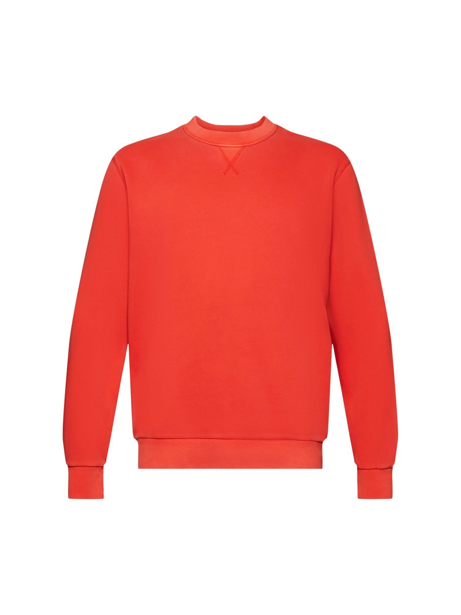 Esprit Sweatshirt Unifarbenes Sweatshirt im Regular Fit (1-tlg) RED