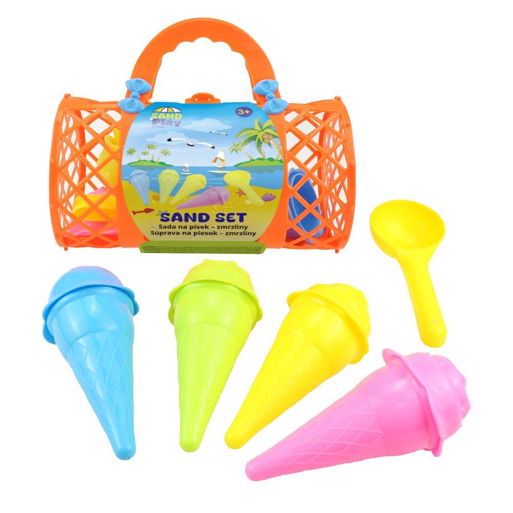 Woodyland Lernspielzeug Beach Toys - 16 teiliges Sand- und Strand- Spielzeugset., Sandspielset mit Förmchen und Zubehör