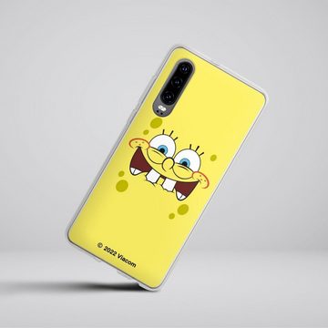 DeinDesign Handyhülle Spongebob Schwammkopf Offizielles Lizenzprodukt Kindheit, Huawei P30 Silikon Hülle Bumper Case Handy Schutzhülle