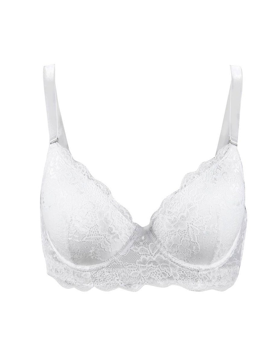 Schalen-BH Damen BH mit Spitze – Klassischer Schalen-Push-Up mit Bügel