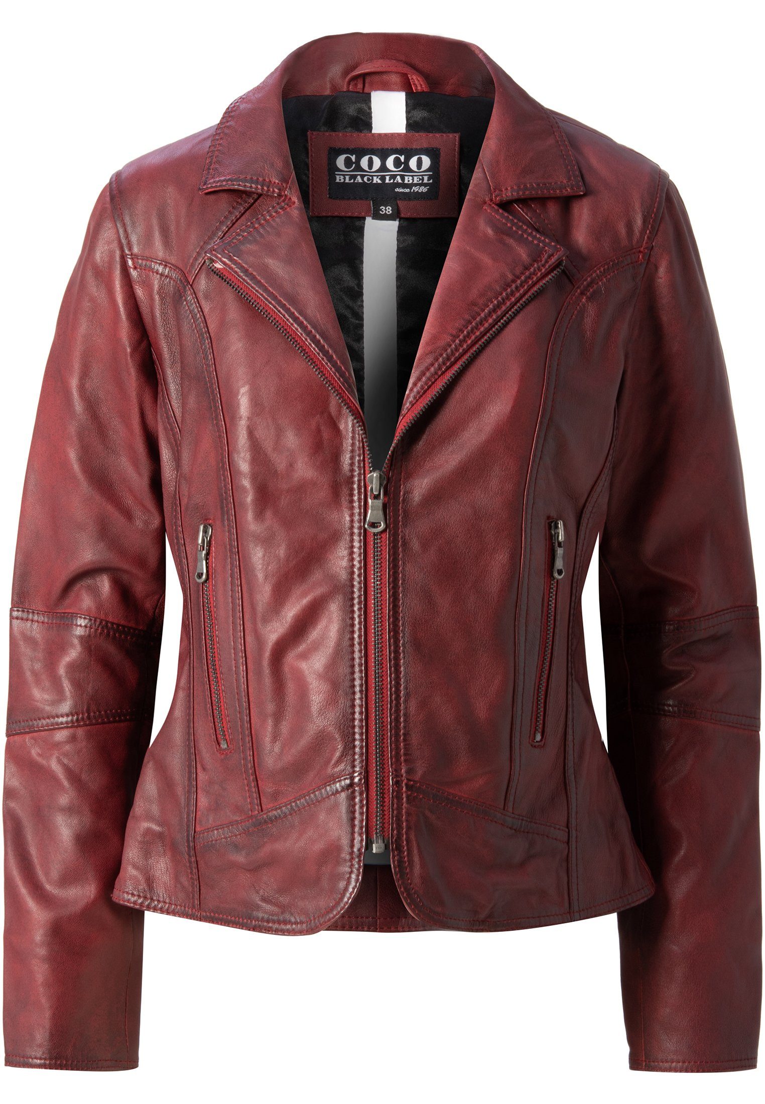 CBL Lederjacke MQ-43529 mit angesagtem Biker-Look günstig online kaufen