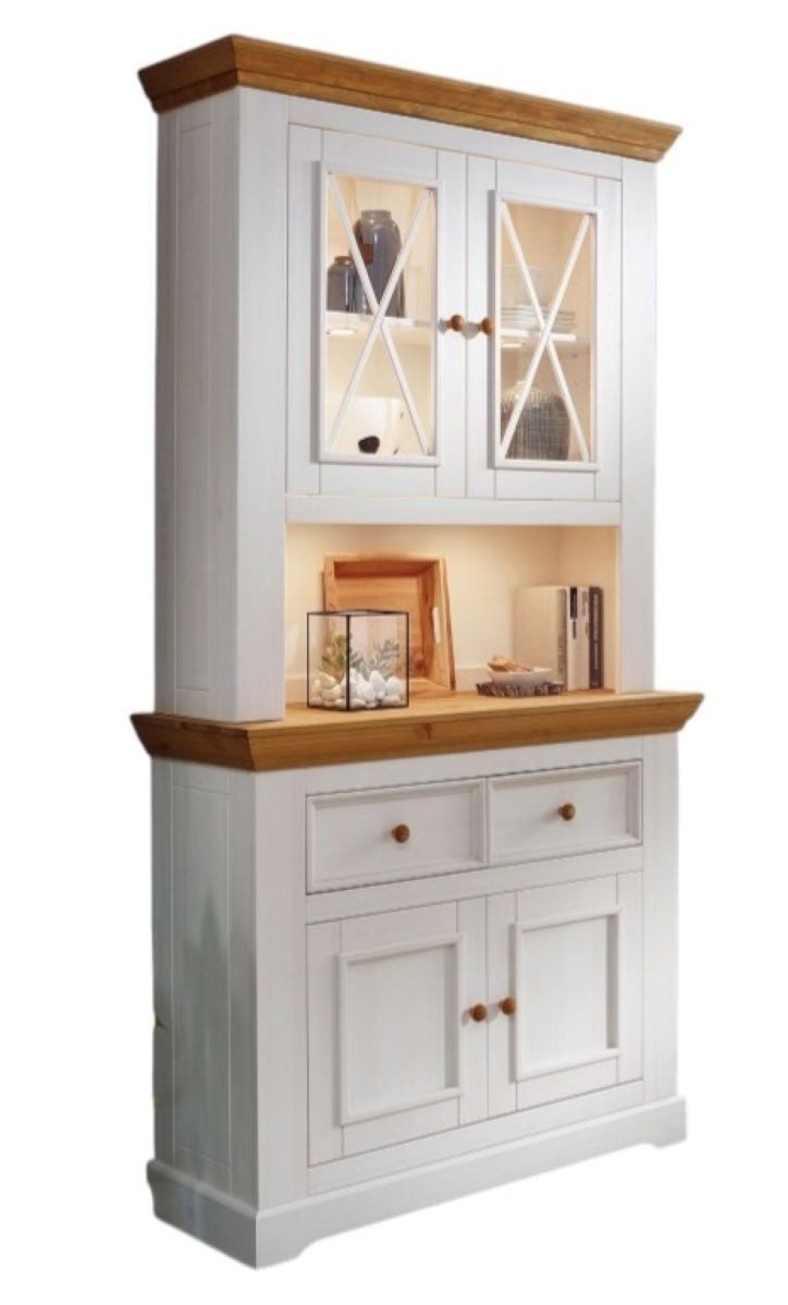 Main Möbel Buffet Buffet 2-trg. "Zürich" Kiefer massiv weiß