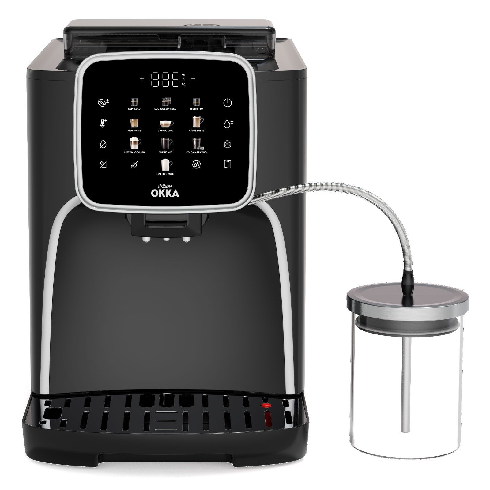 Arzum Kaffeevollautomat OK0028-0500, 19 Bar Pumpe