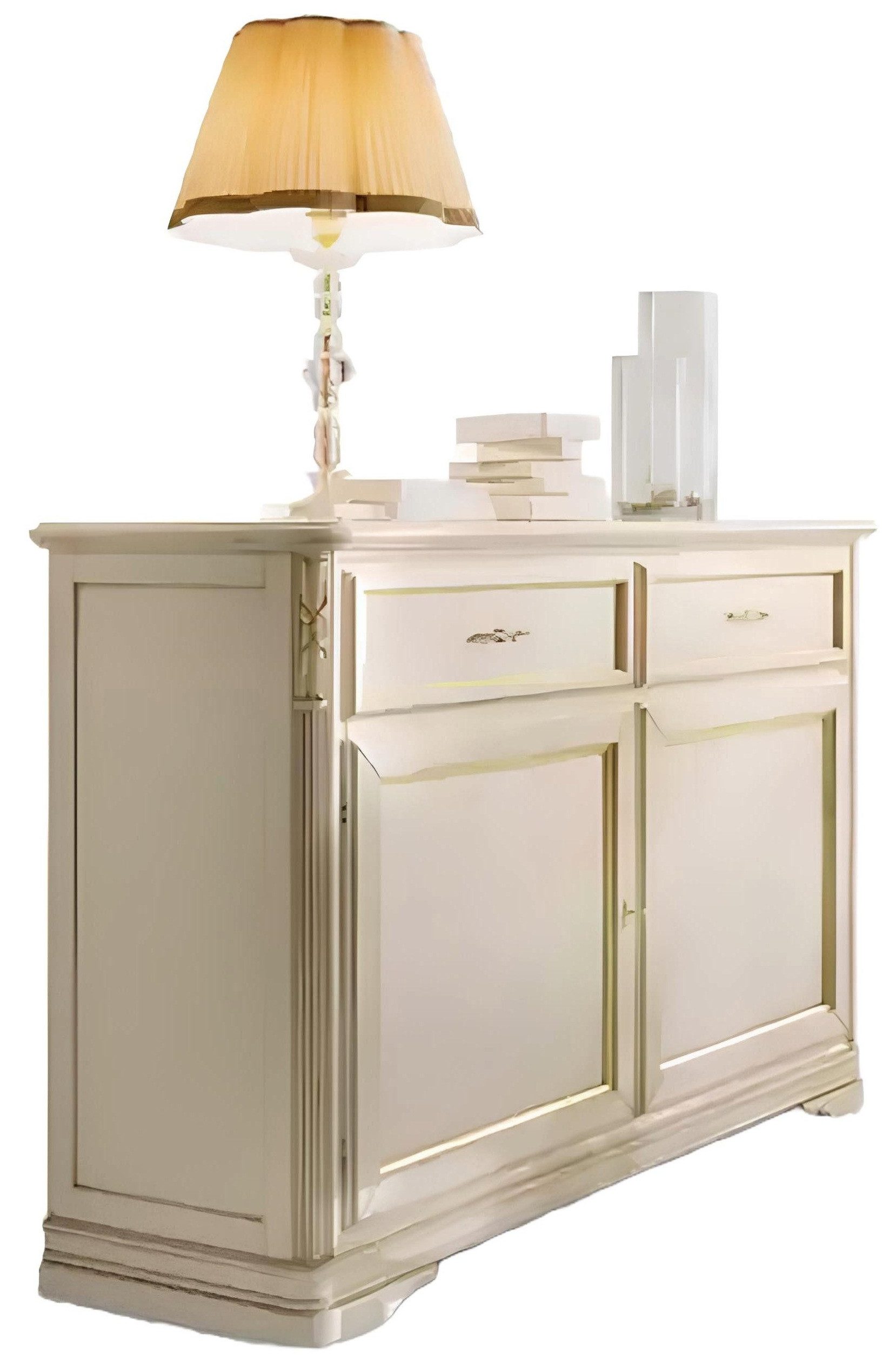 Xlmoebel Sideboard Beige Holzkommode im italienischen Design mit großzügigem Stauraum (Sideboard, 1 St., Sideboard), Hergestellt in Italy