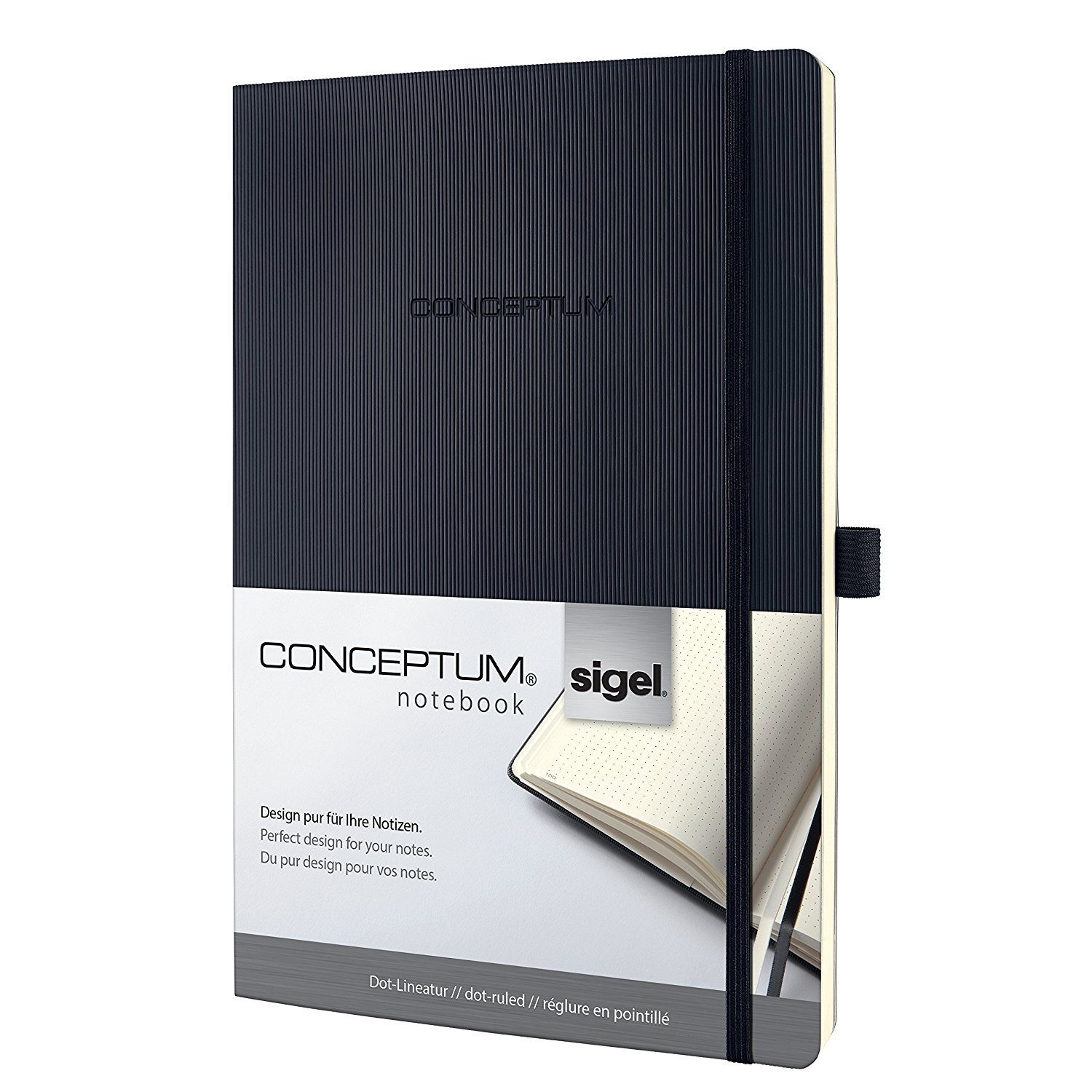 Sigel Notizbuch, Conceptum CO308 Softcover Large Buch dotted Kladde Notizheft